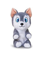 Mini Tickles plyšový pejsek šedý 16 cm na baterie se zvukem